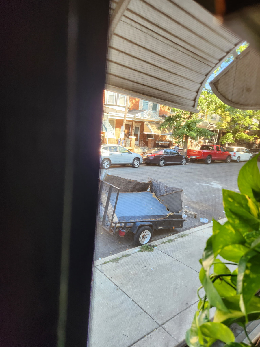 Photographic documentation of the work as submitted to the city's 311 record.