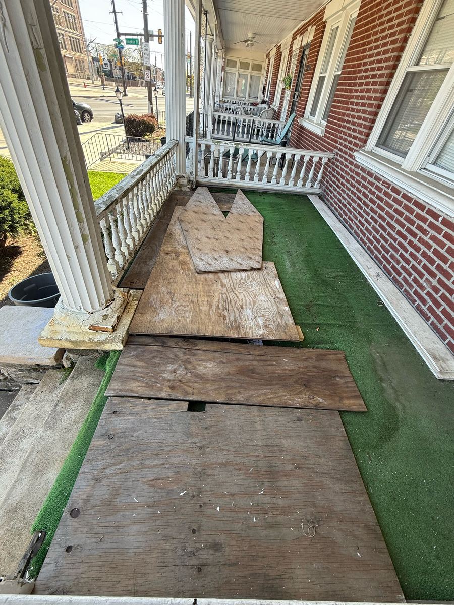 Photographic documentation of the work as submitted to the city's 311 record.
