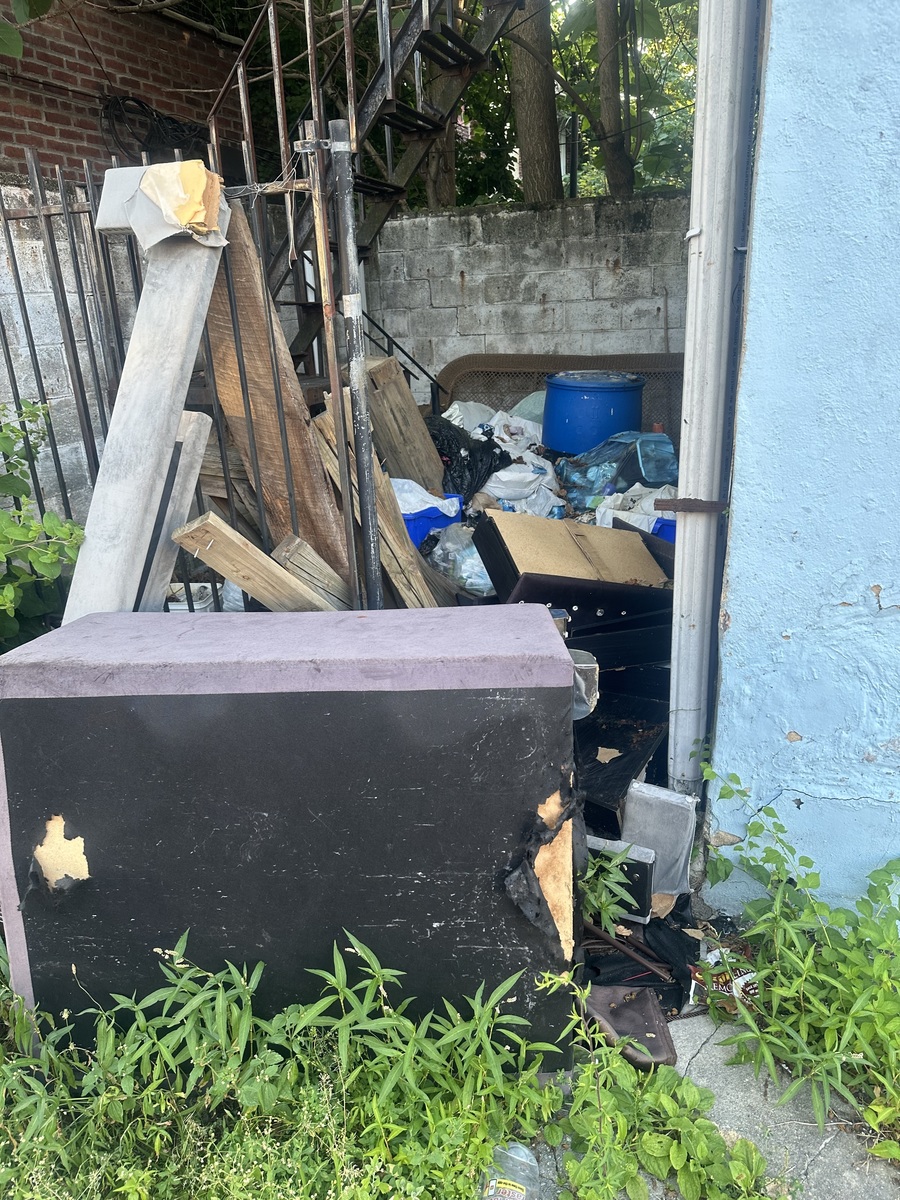 Photographic documentation of the work as submitted to the city's 311 record.