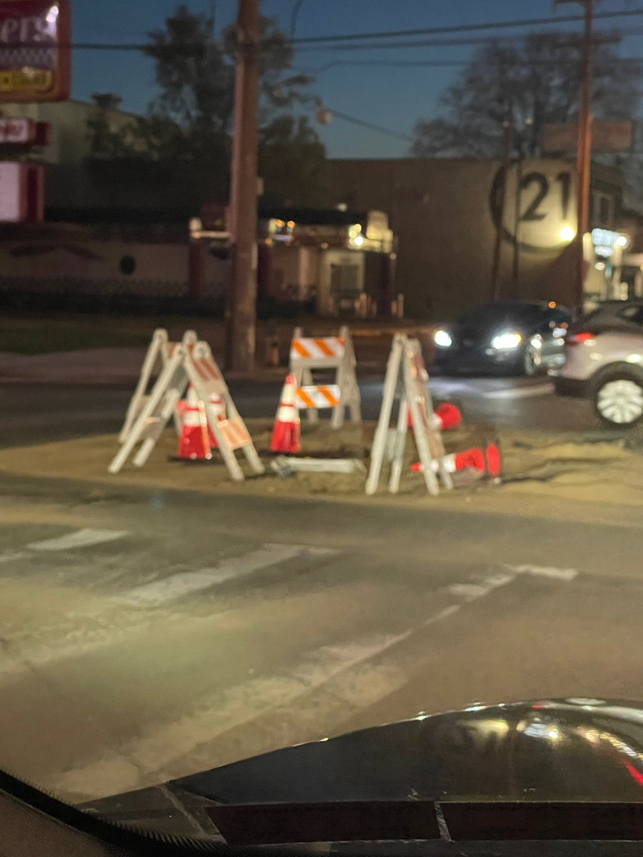 Photographic documentation of the work as submitted to the city's 311 record.