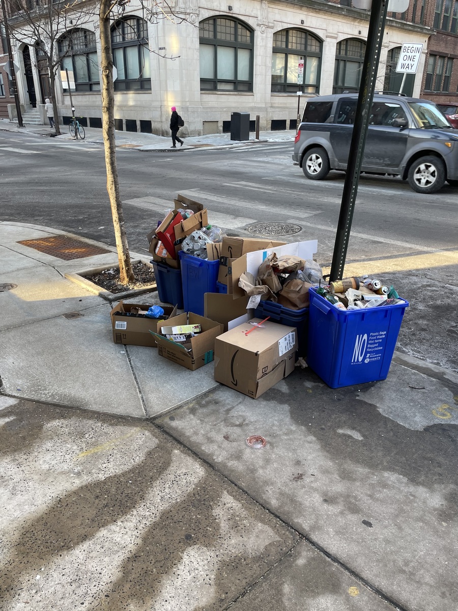 Photographic documentation of the work as submitted to the city's 311 record.