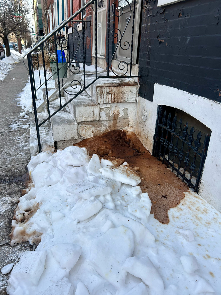 Photographic documentation of the work as submitted to the city's 311 record.