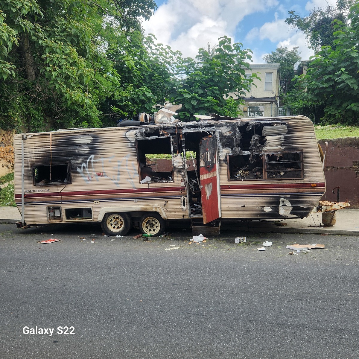 Photographic documentation of the work as submitted to the city's 311 record.
