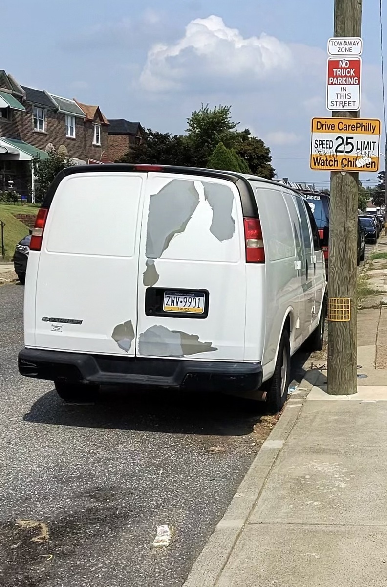 Photographic documentation of the work as submitted to the city's 311 record.