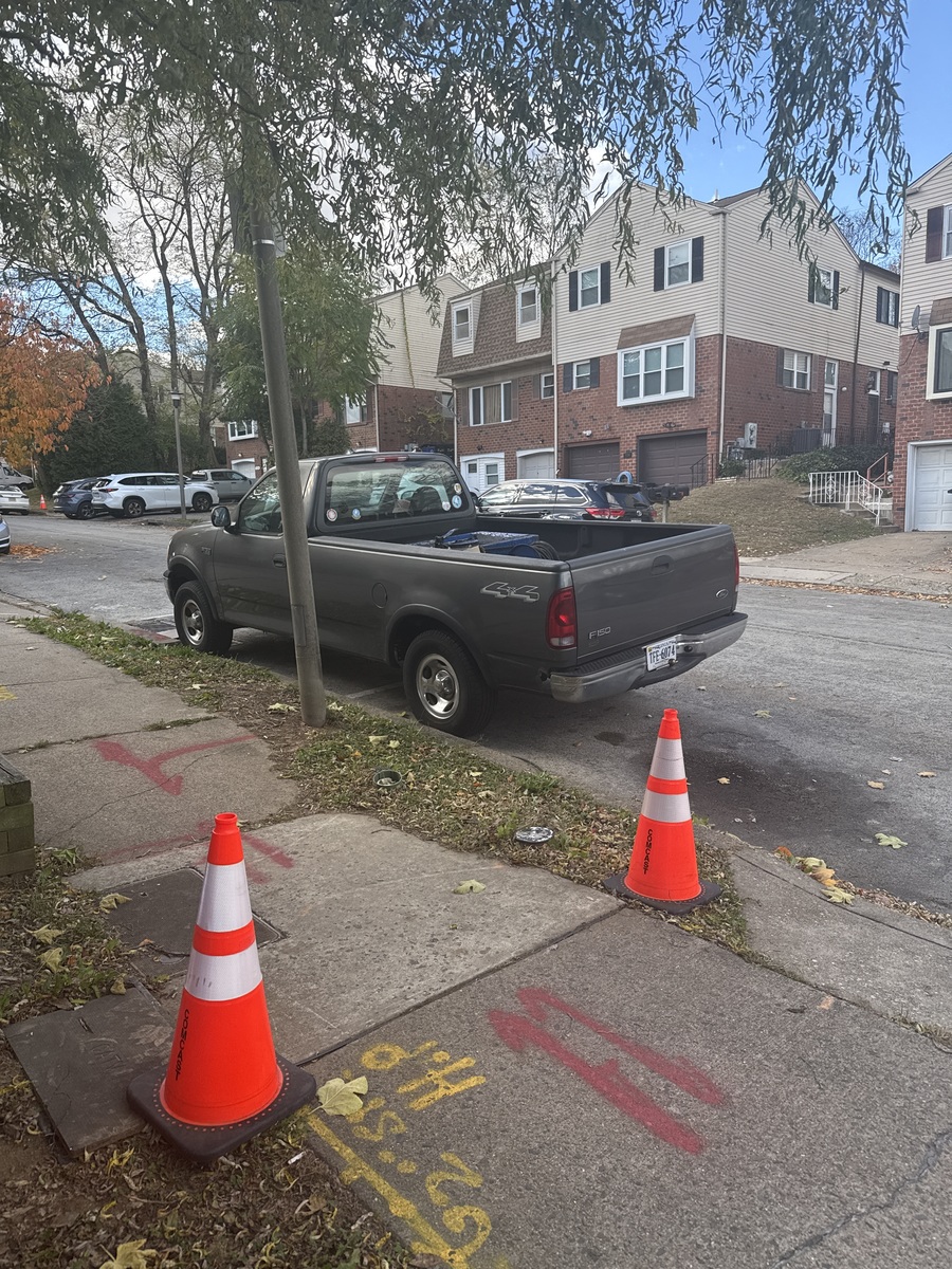 Photographic documentation of the work as submitted to the city's 311 record.