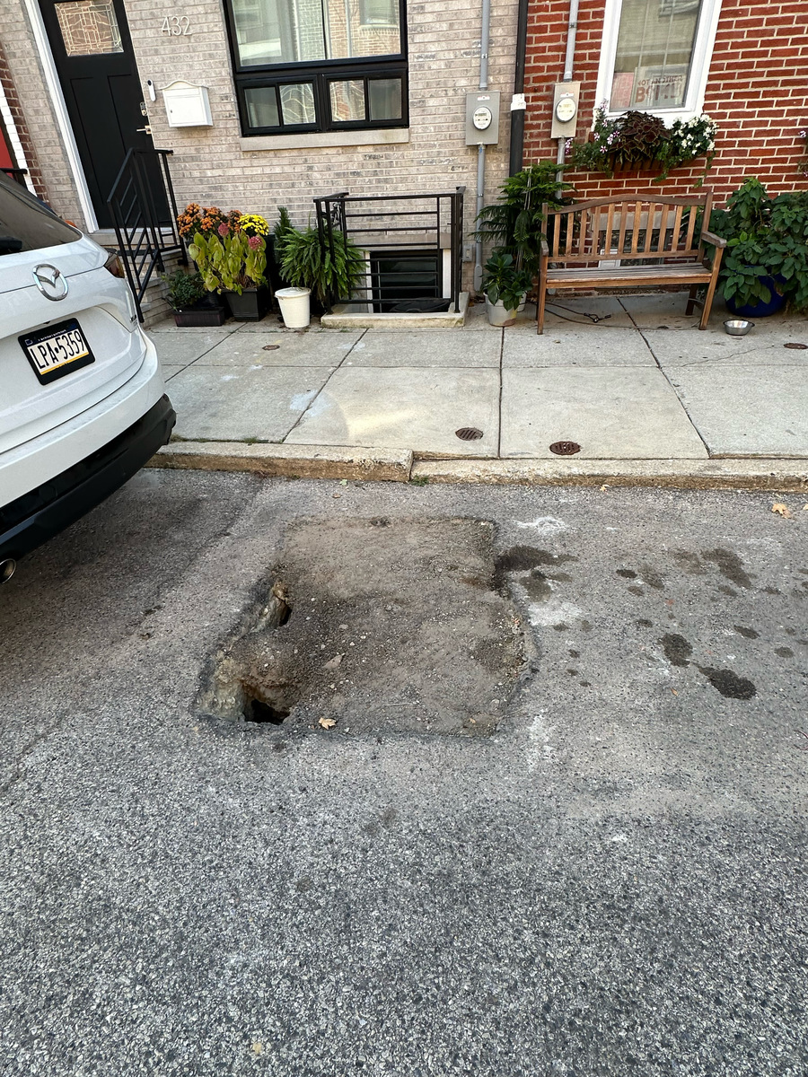 Photographic documentation of the work as submitted to the city's 311 record.