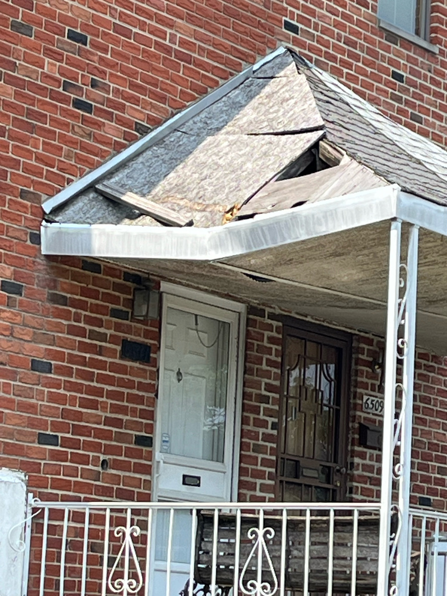 Photographic documentation of the work as submitted to the city's 311 record.