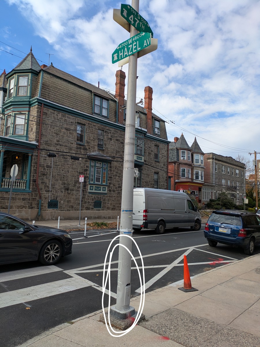 Photographic documentation of the work as submitted to the city's 311 record.