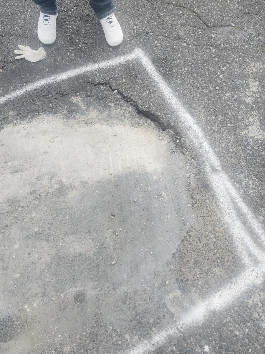 Photographic documentation of the work as submitted to the city's 311 record.