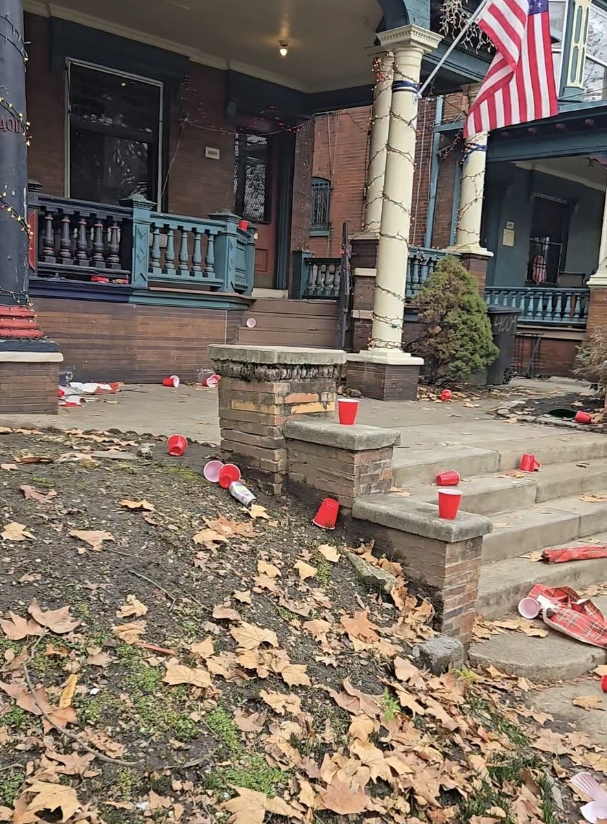 Photographic documentation of the work as submitted to the city's 311 record.
