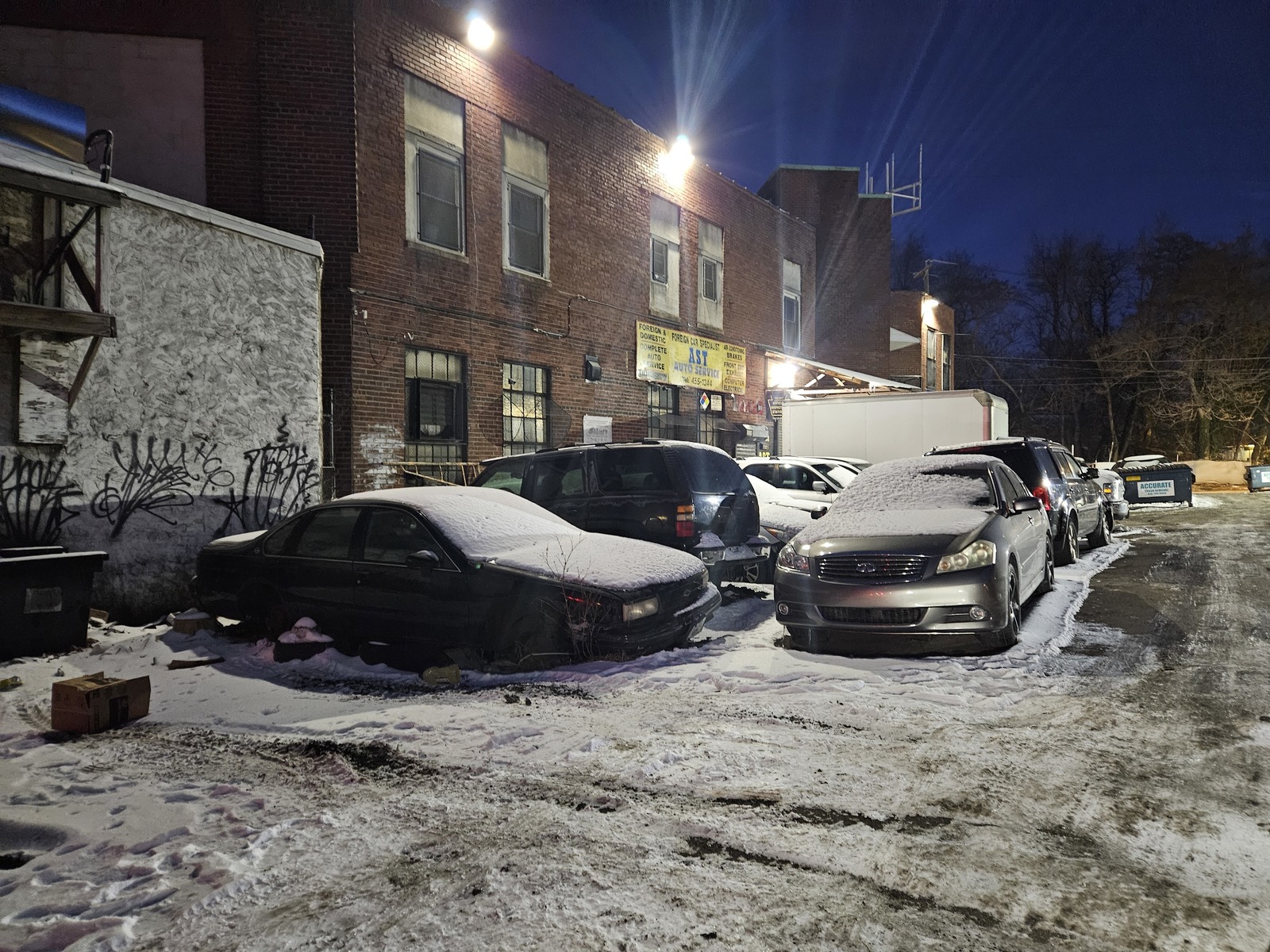Photographic documentation of the work as submitted to the city's 311 record.