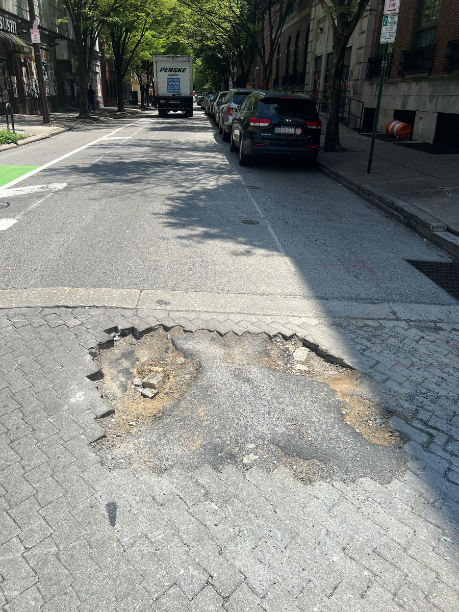Photographic documentation of the work as submitted to the city's 311 record.