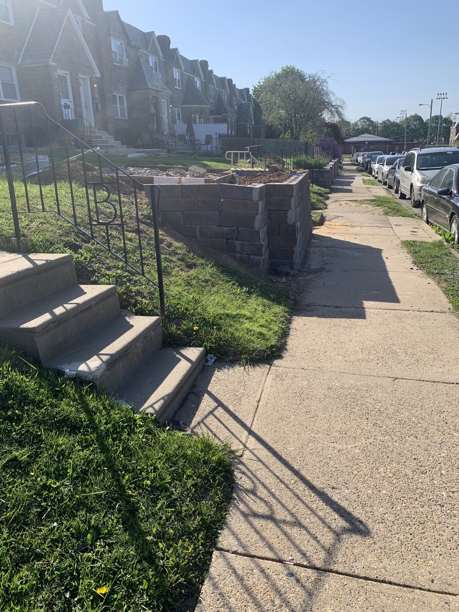 Photographic documentation of the work as submitted to the city's 311 record.