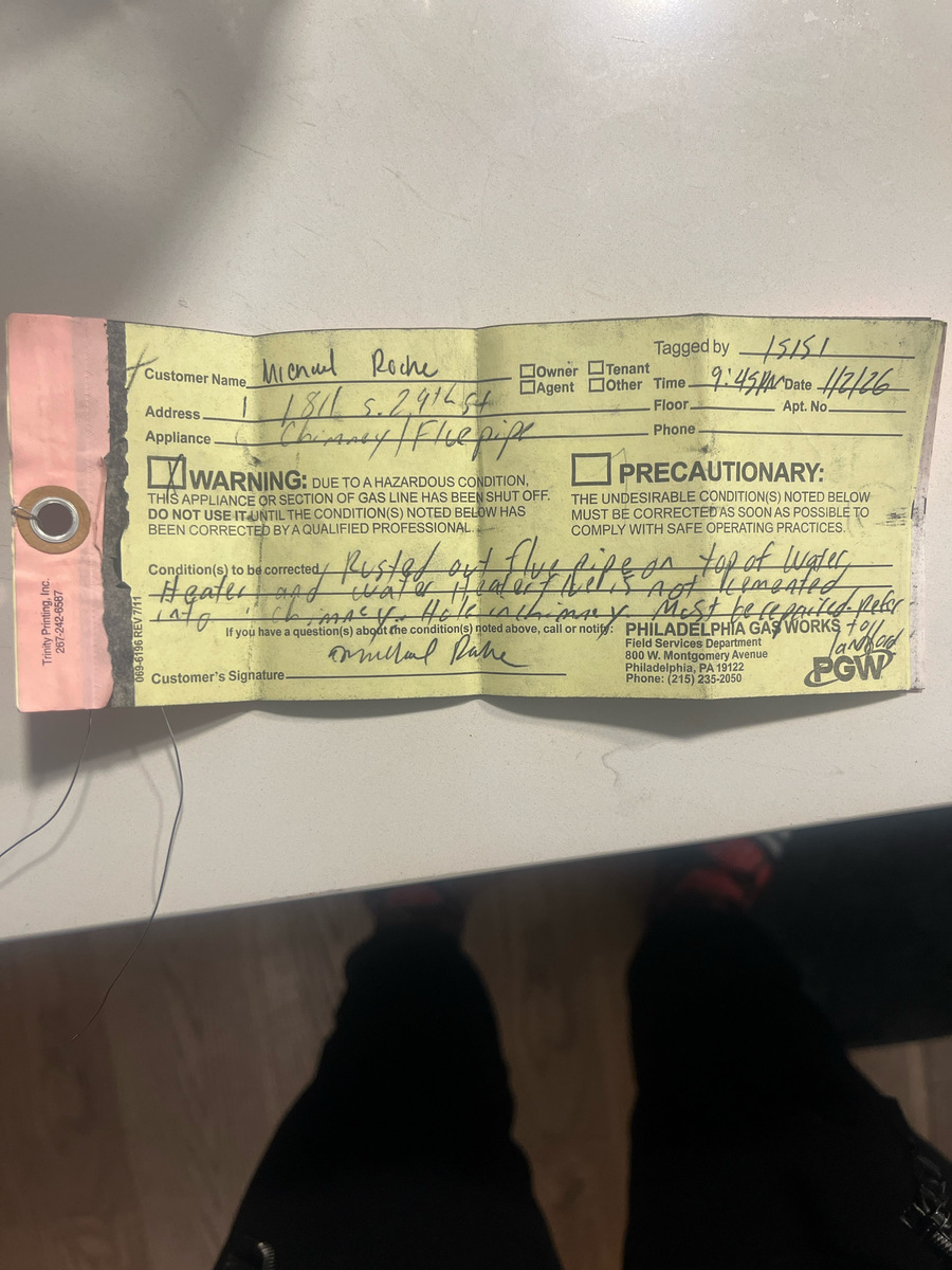 Photographic documentation of the work as submitted to the city's 311 record.