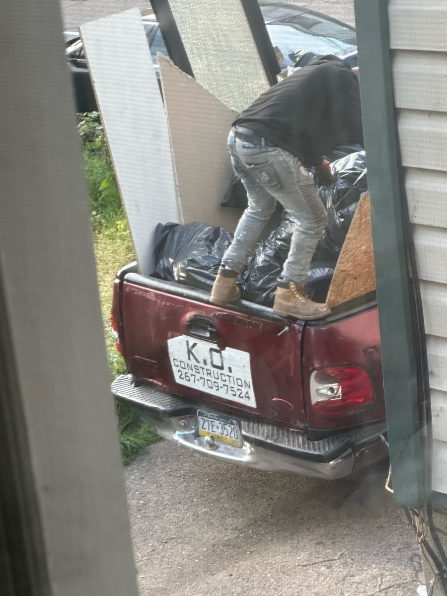 Photographic documentation of the work as submitted to the city's 311 record.
