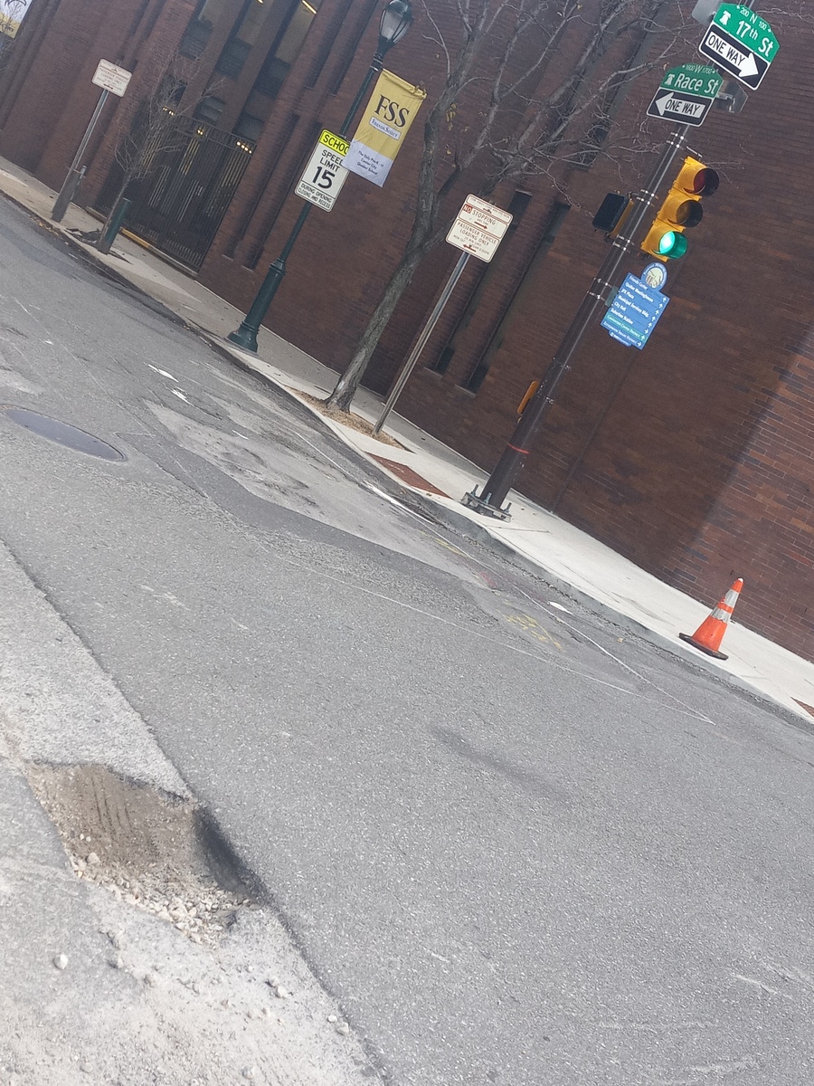 Photographic documentation of the work as submitted to the city's 311 record.