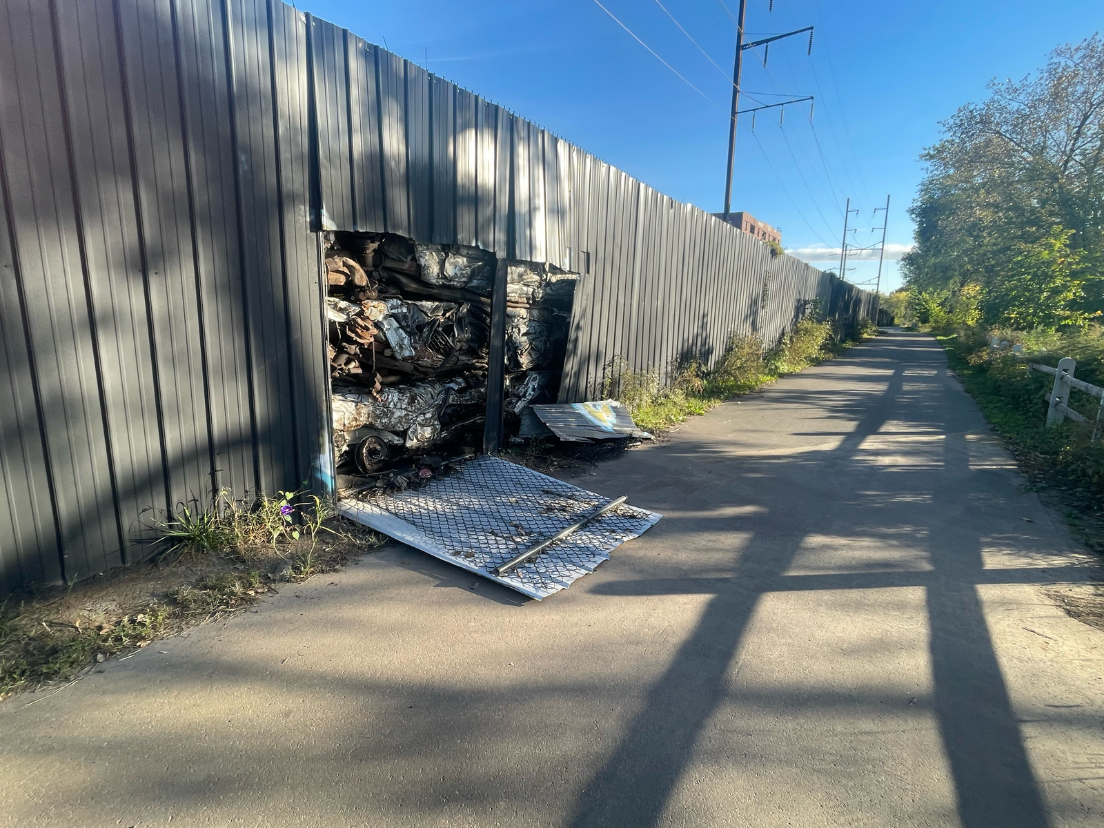 Photographic documentation of the work as submitted to the city's 311 record.