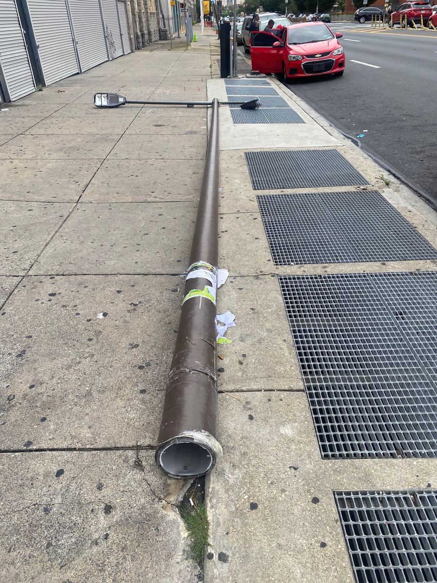 Photographic documentation of the work as submitted to the city's 311 record.