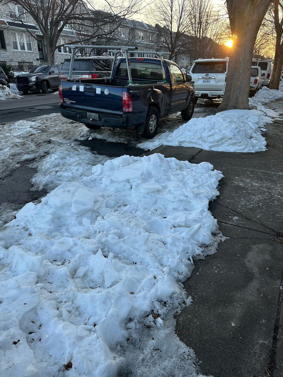 Photographic documentation of the work as submitted to the city's 311 record.