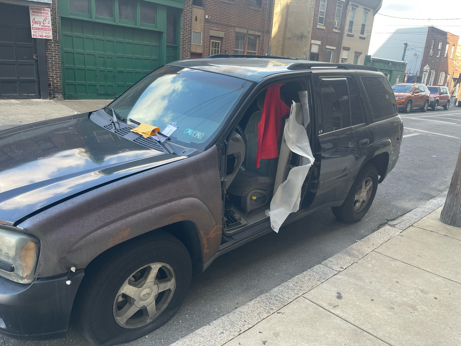 Photographic documentation of the work as submitted to the city's 311 record.