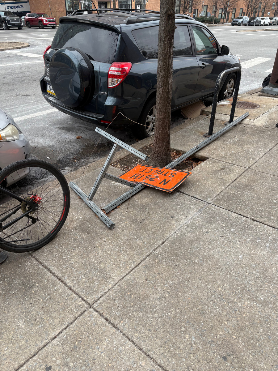 Photographic documentation of the work as submitted to the city's 311 record.