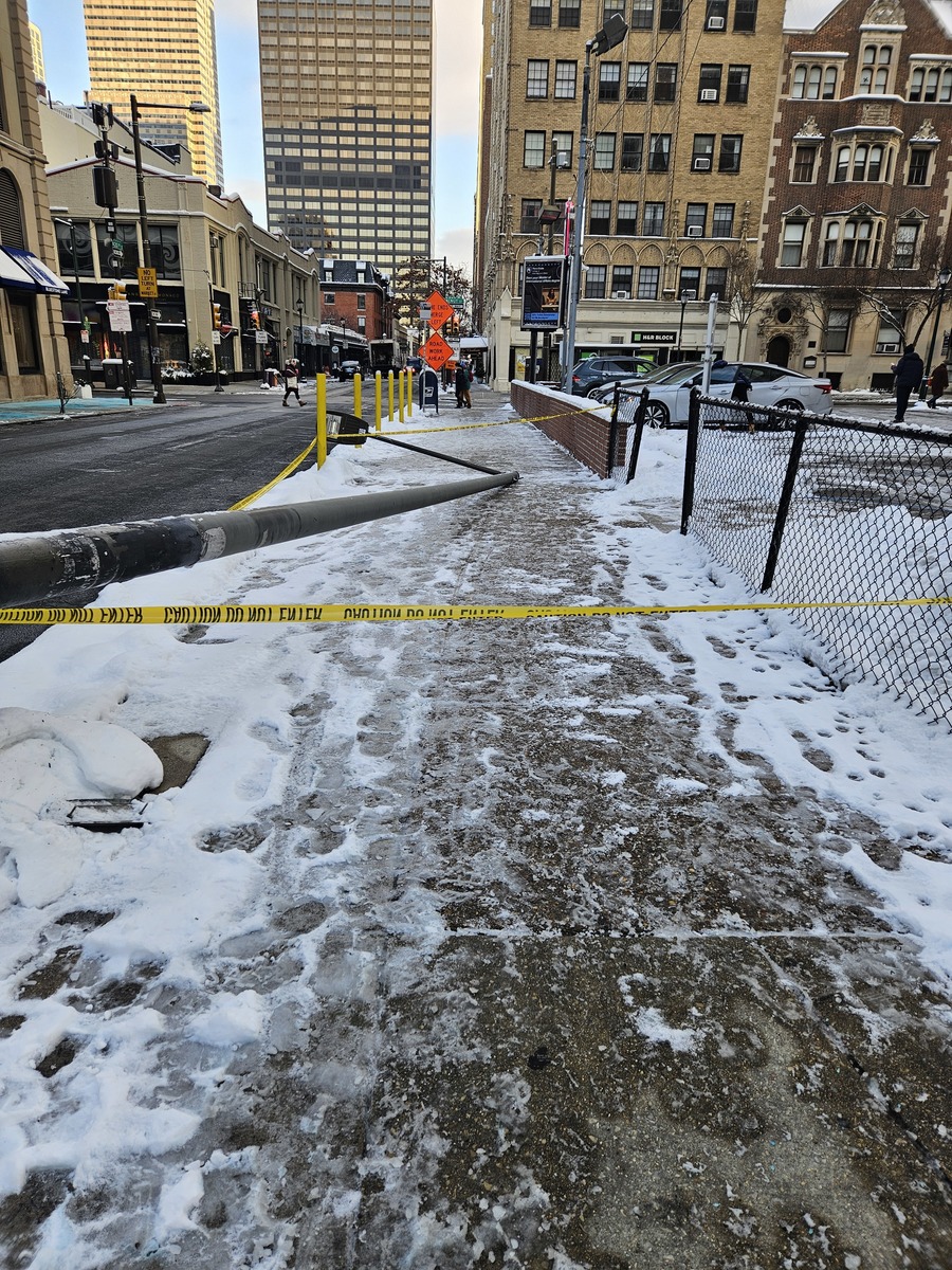 Photographic documentation of the work as submitted to the city's 311 record.
