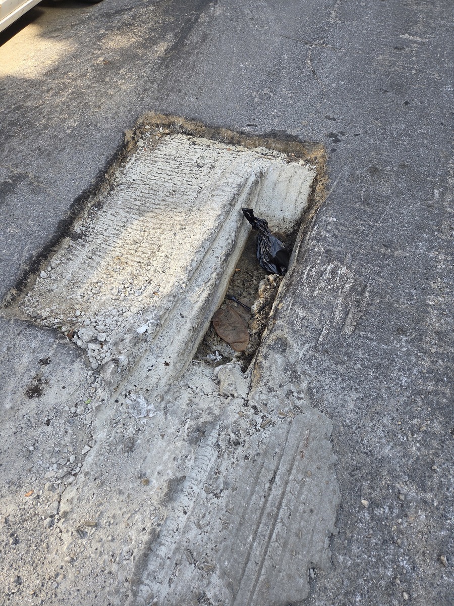Photographic documentation of the work as submitted to the city's 311 record.