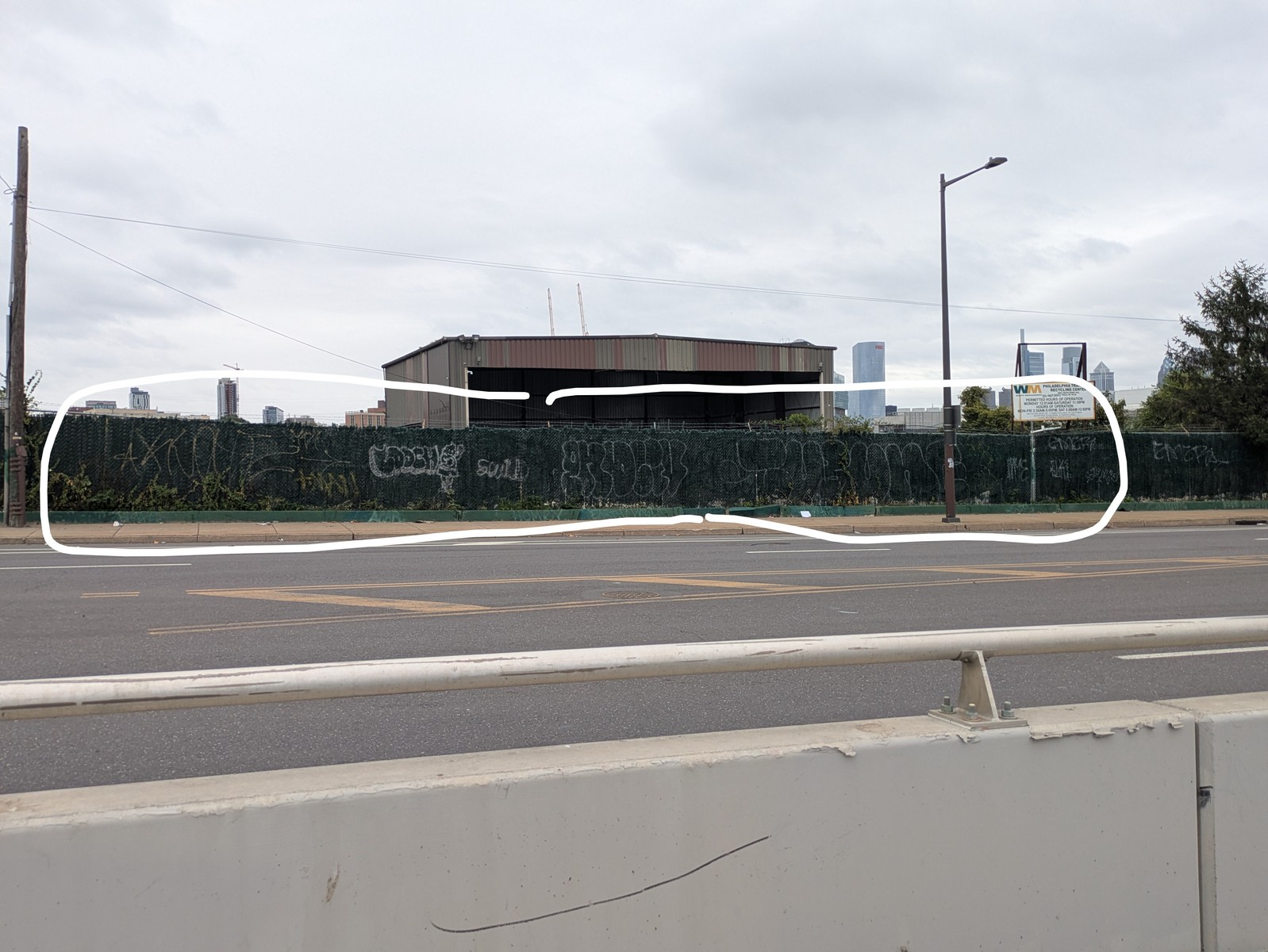 Photographic documentation of the work as submitted to the city's 311 record.
