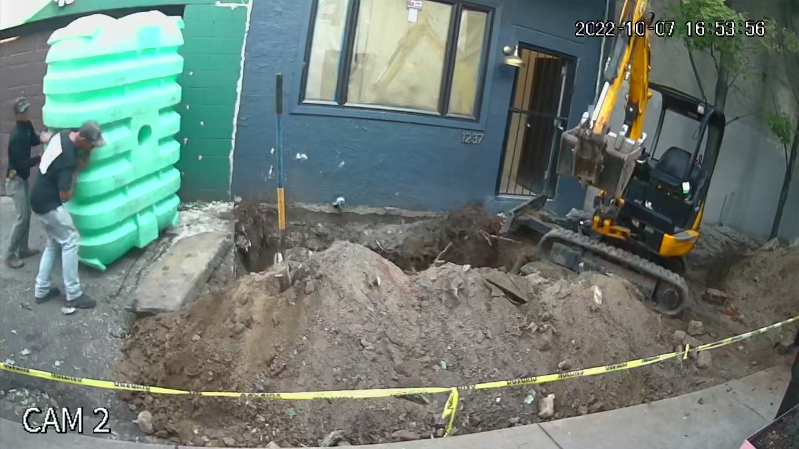 Photographic documentation of the work as submitted to the city's 311 record.
