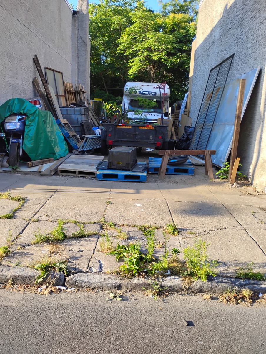 Photographic documentation of the work as submitted to the city's 311 record.