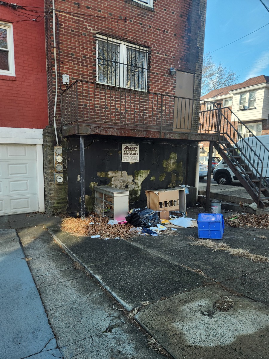 Photographic documentation of the work as submitted to the city's 311 record.