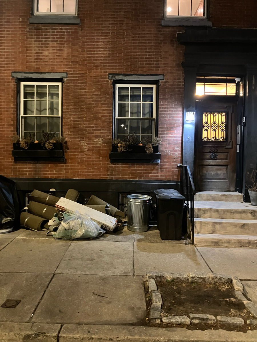 Photographic documentation of the work as submitted to the city's 311 record.