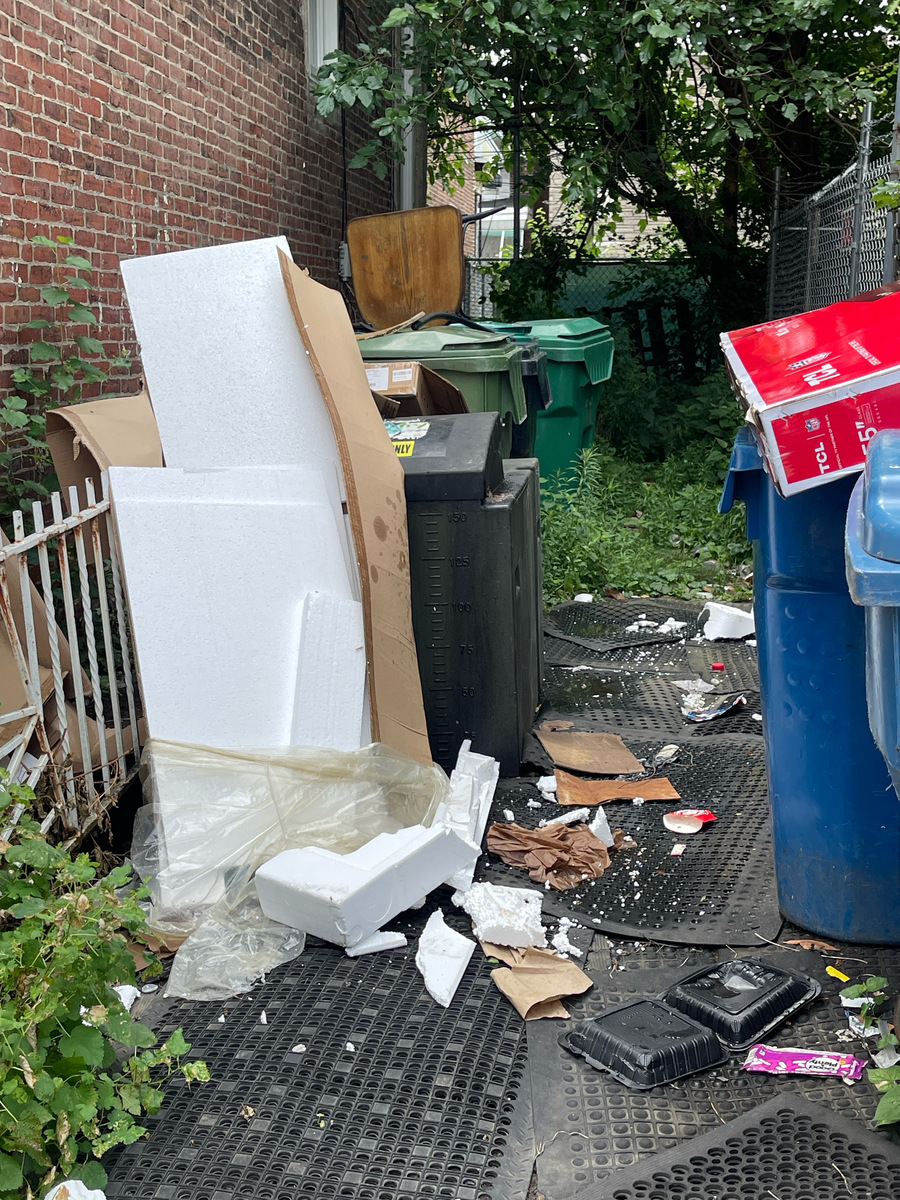 Photographic documentation of the work as submitted to the city's 311 record.
