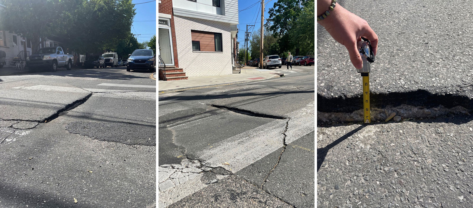 Photographic documentation of the work as submitted to the city's 311 record.