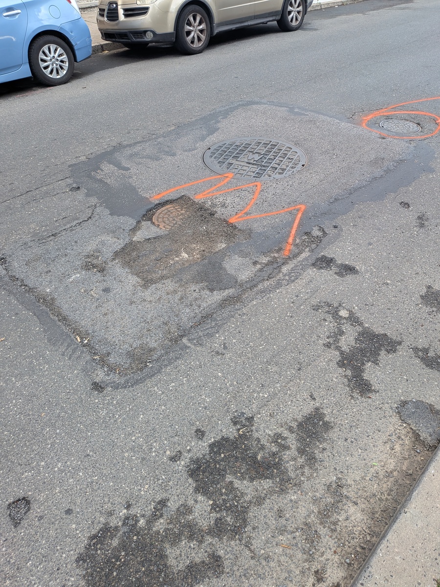 Photographic documentation of the work as submitted to the city's 311 record.