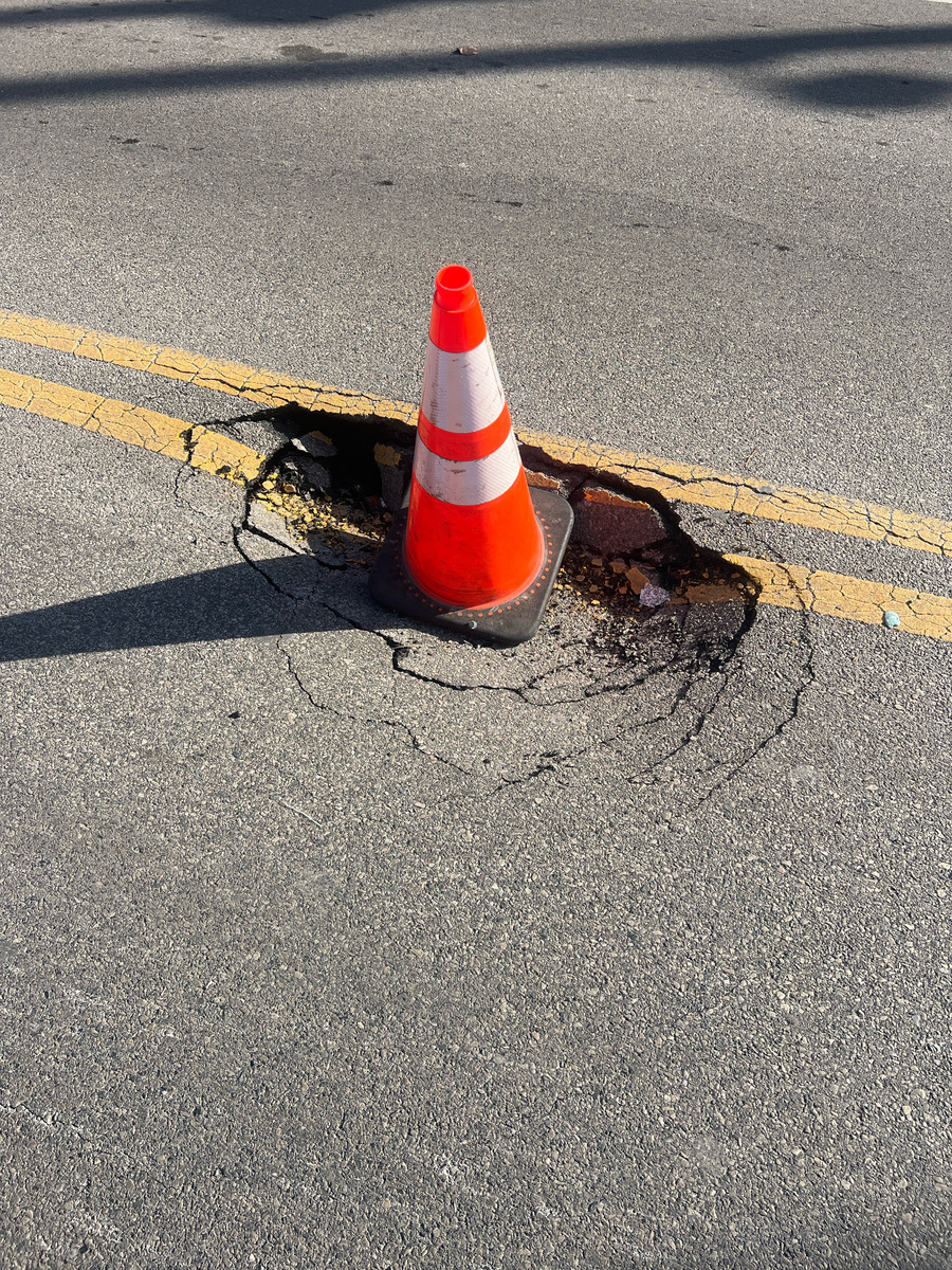 Photographic documentation of the work as submitted to the city's 311 record.