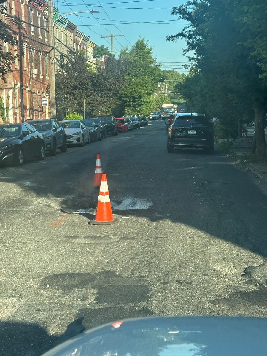 Photographic documentation of the work as submitted to the city's 311 record.