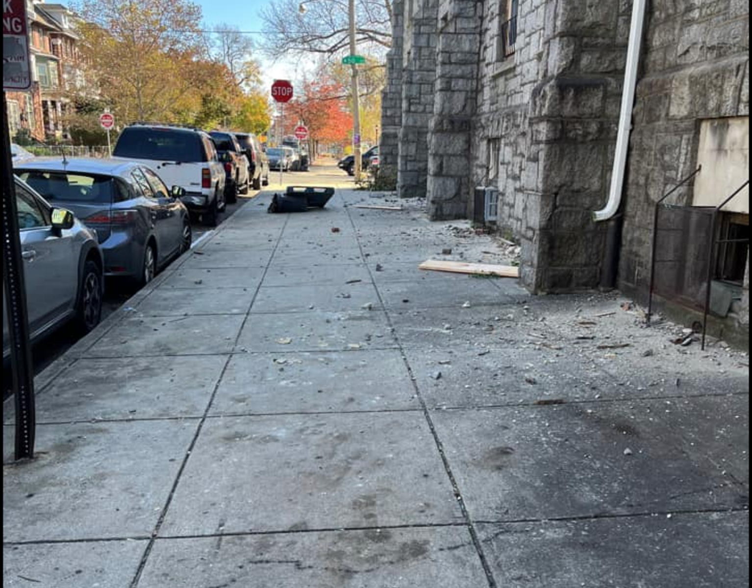 Photographic documentation of the work as submitted to the city's 311 record.