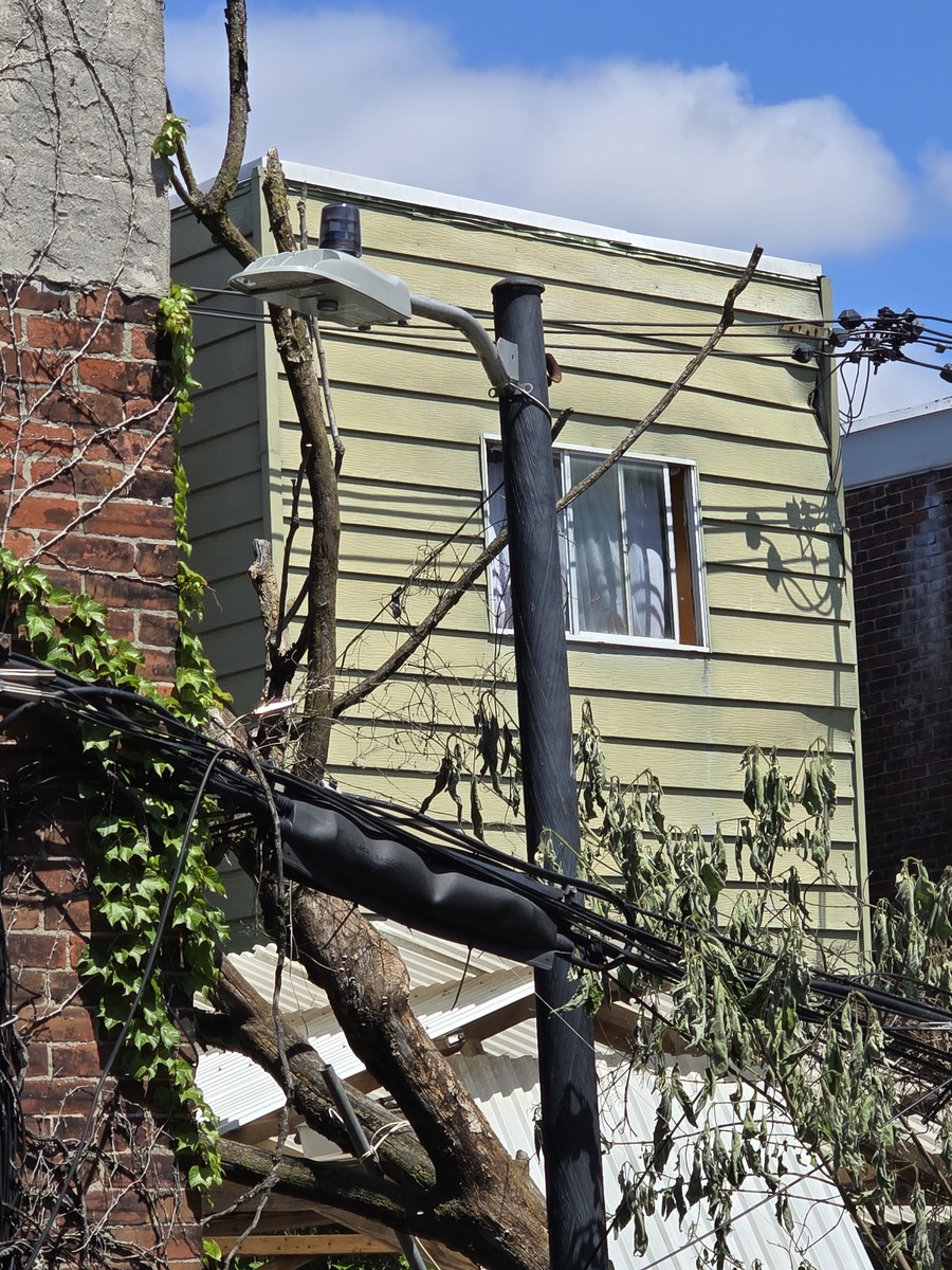 Photographic documentation of the work as submitted to the city's 311 record.