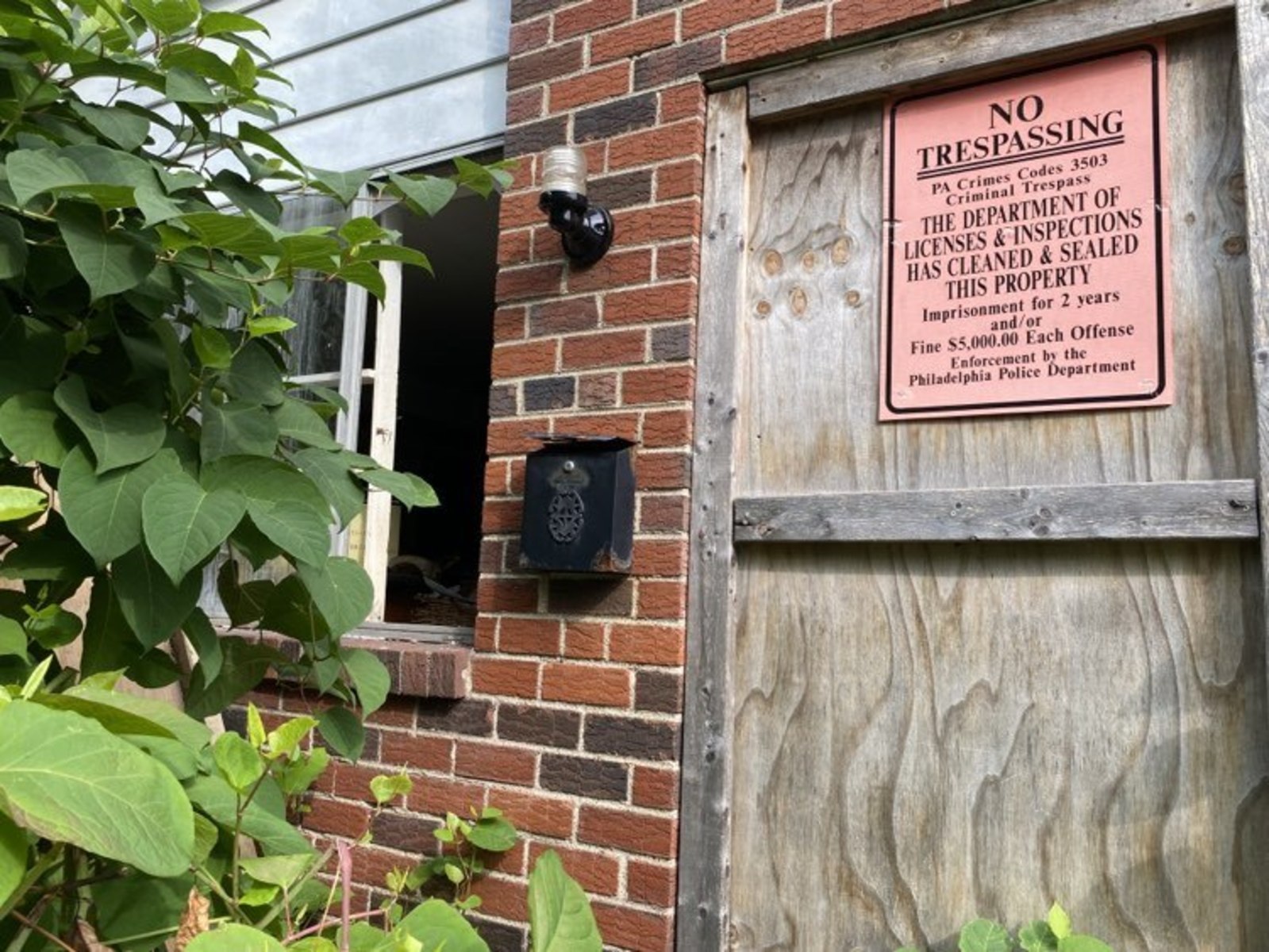 Photographic documentation of the work as submitted to the city's 311 record.
