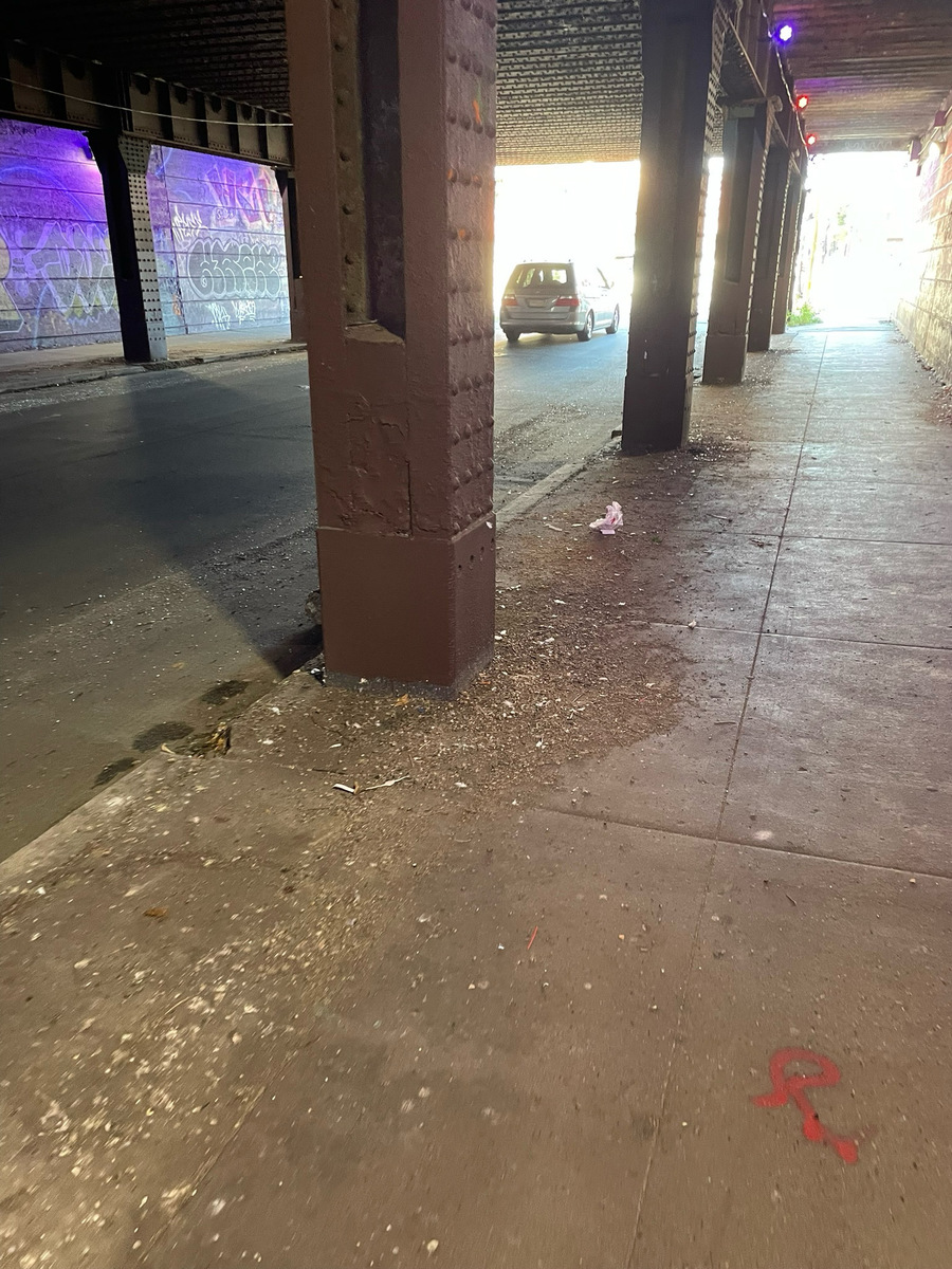Photographic documentation of the work as submitted to the city's 311 record.
