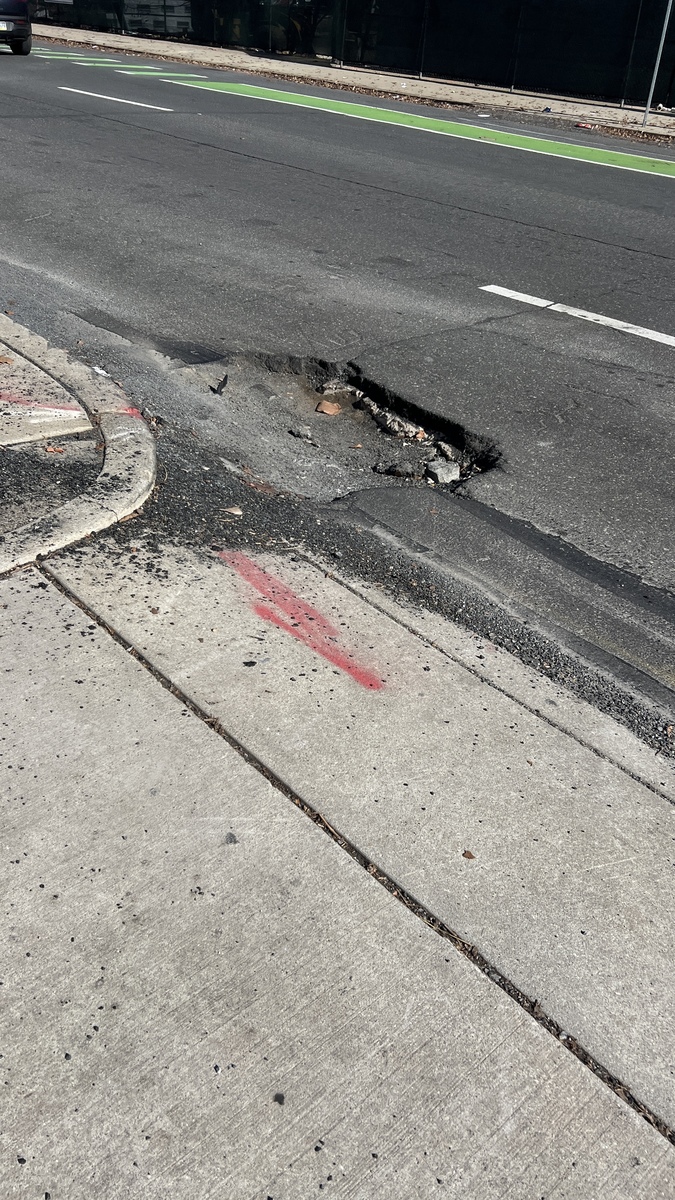 Photographic documentation of the work as submitted to the city's 311 record.