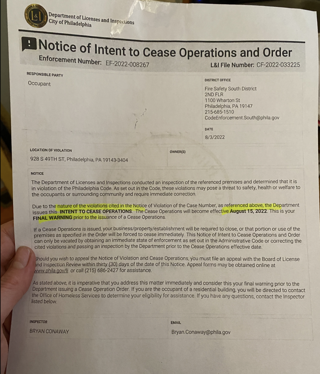 Photographic documentation of the work as submitted to the city's 311 record.