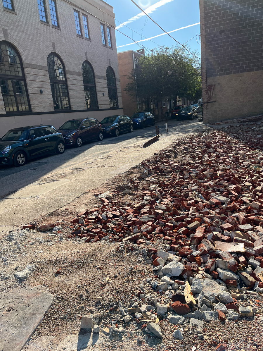 Photographic documentation of the work as submitted to the city's 311 record.