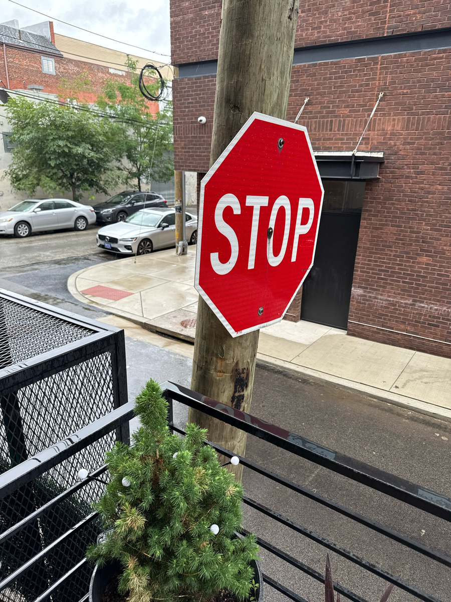Photographic documentation of the work as submitted to the city's 311 record.