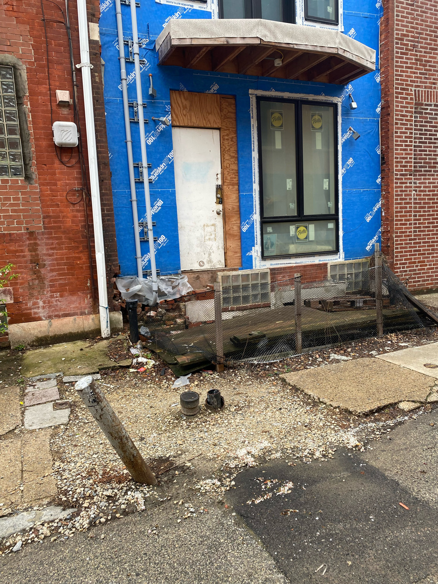 Photographic documentation of the work as submitted to the city's 311 record.