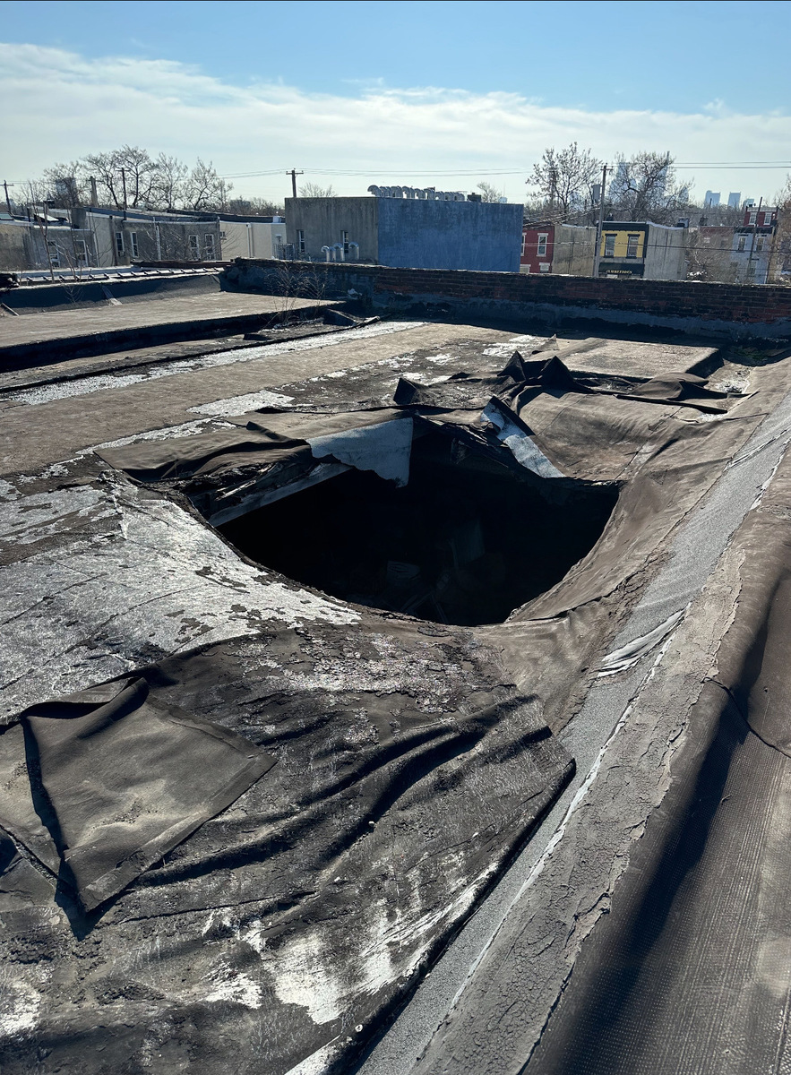Photographic documentation of the work as submitted to the city's 311 record.
