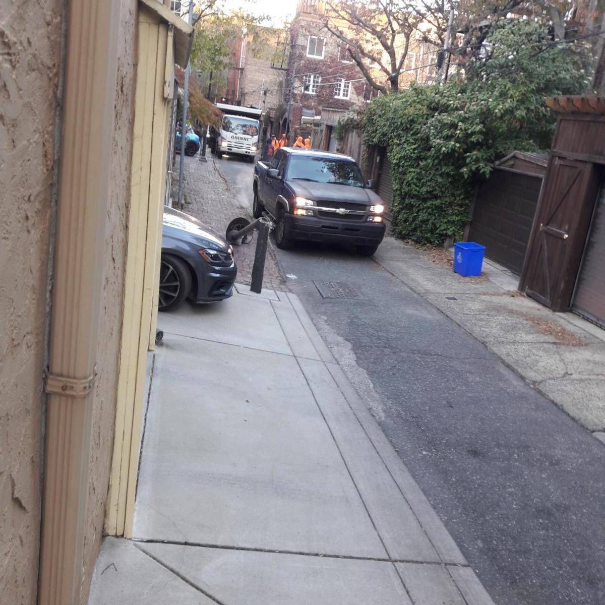 Photographic documentation of the work as submitted to the city's 311 record.