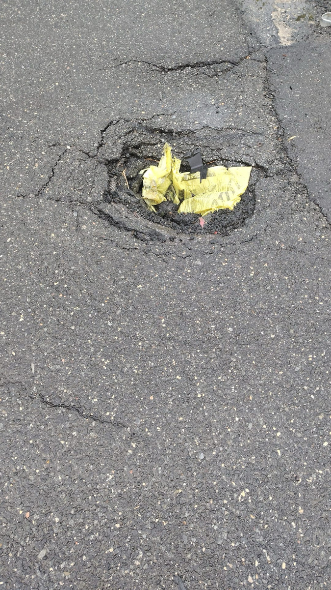 Photographic documentation of the work as submitted to the city's 311 record.