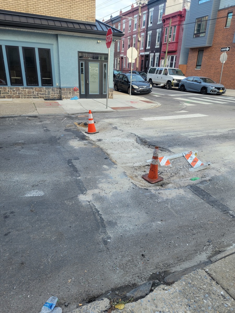 Photographic documentation of the work as submitted to the city's 311 record.